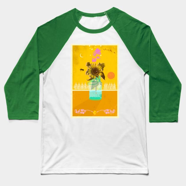 SUNFLOWER JAR Baseball T-Shirt by Showdeer